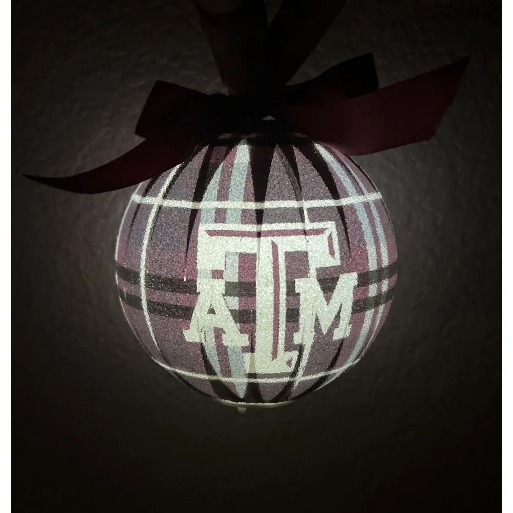 Texas A&M Aggies LED Light Up Christmas Ornament 4